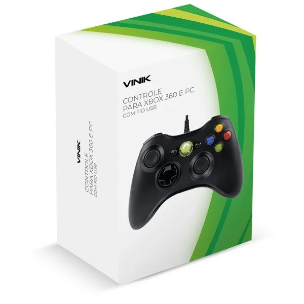 Controle Vinik Retrô com Fio USB para Xbox 360 e PC