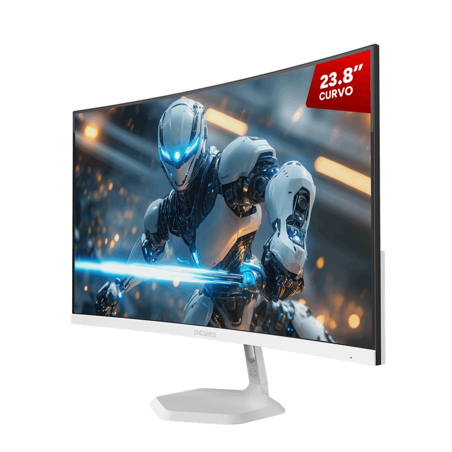 Monitor Gamer PCYes Quartzo Q23C 23.8" Curvo Full HD VA 100Hz 5ms FreeSync White