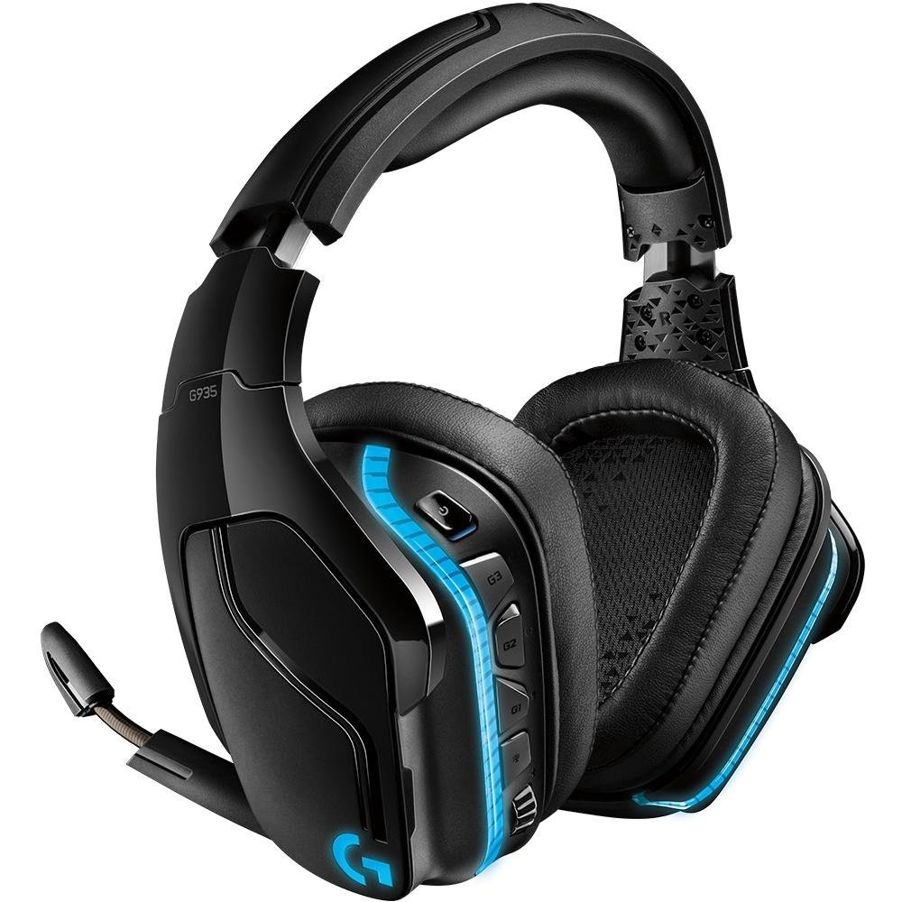 Headset Gamer Logitech G935 Sem Fio 7.1 Dolby Surround RGB (Produto de Vitrine)
