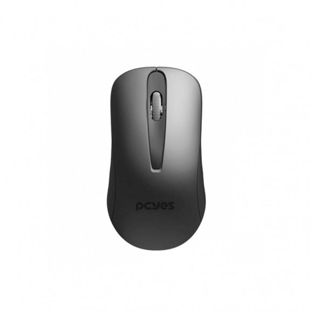 Mouse PCYes, Comfort, 1200 DPI, USB, Sem Fio, Preto, PMOC12W