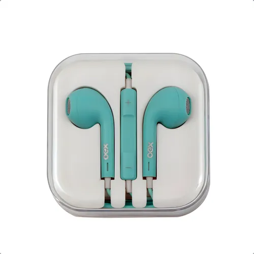 Fone de Ouvido Intra-Auricular OEX Candy Azul Pastel - FN204