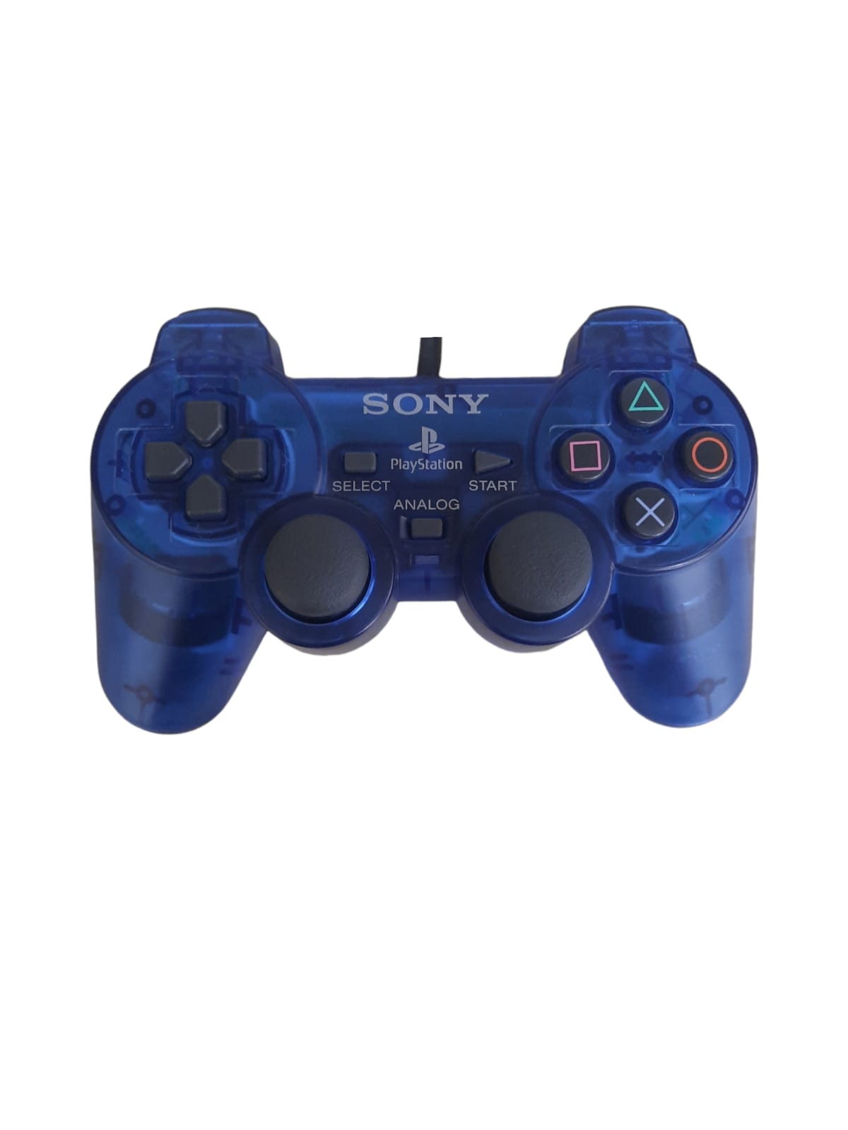 Controle DualShock 2 Sony Original, PS2, Azul Translúcido (Seminovo)
