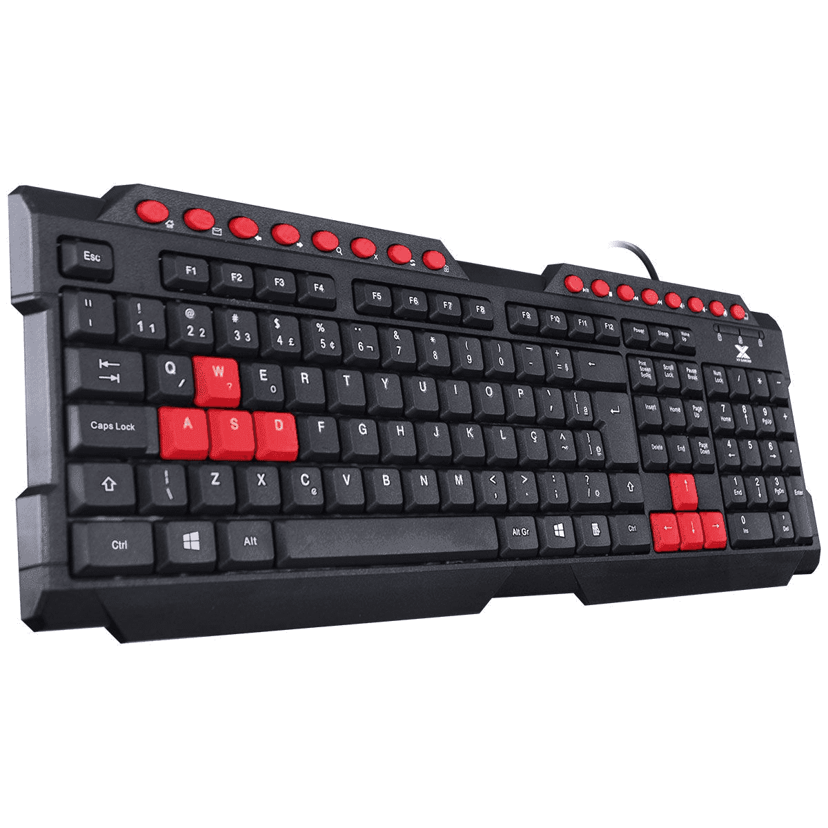 Teclado Vinik, Dragon V2, Preto/Vermelho, Membrana, GT100