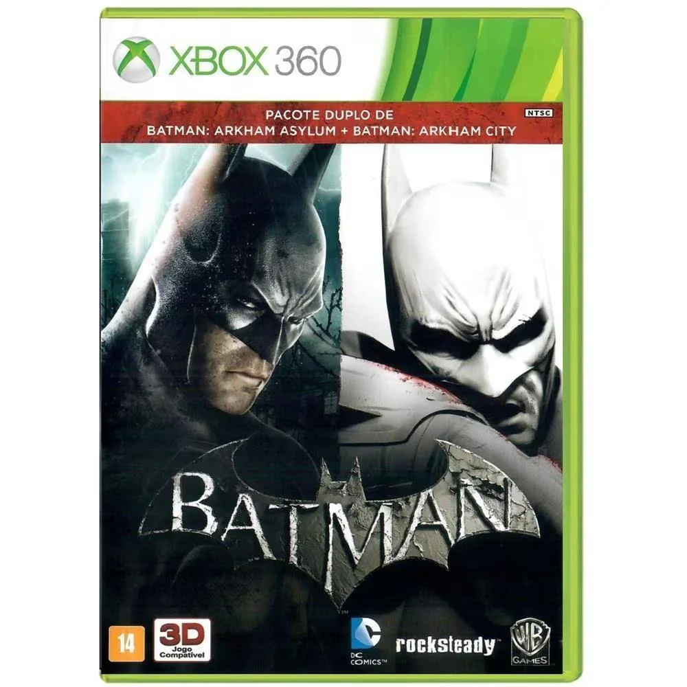 Batman: Arkham Asylum + Arkham City (Bundle GOTY) - Xbox 360 (Seminovo)