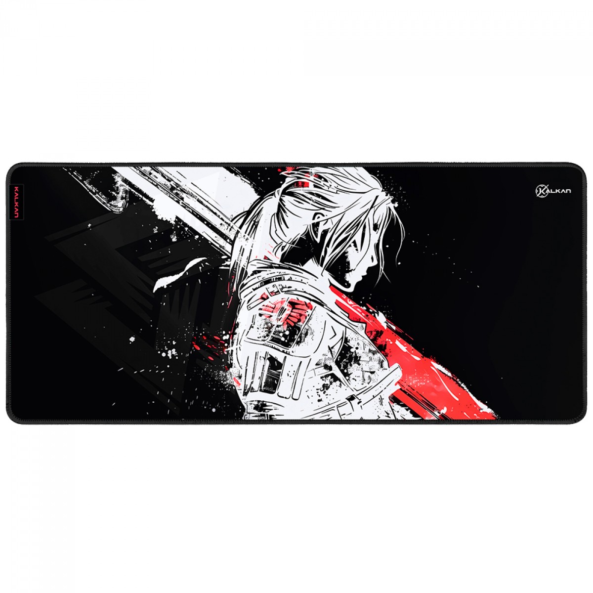 MousePad Gamer Kalkan Aeris EXT, Extra Grande, 900x400mm, Preto, KLK061