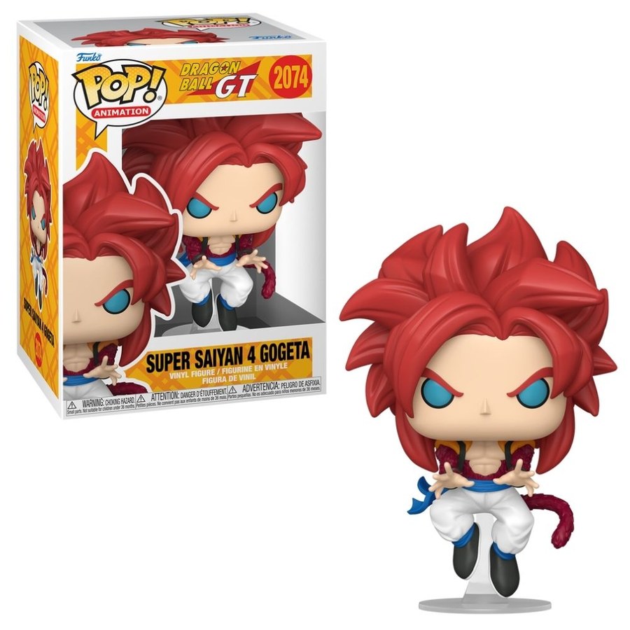 Boneco Funko Pop! Super Saiyan 4 Gogeta - Dragon Ball GT (Chance de Chase)