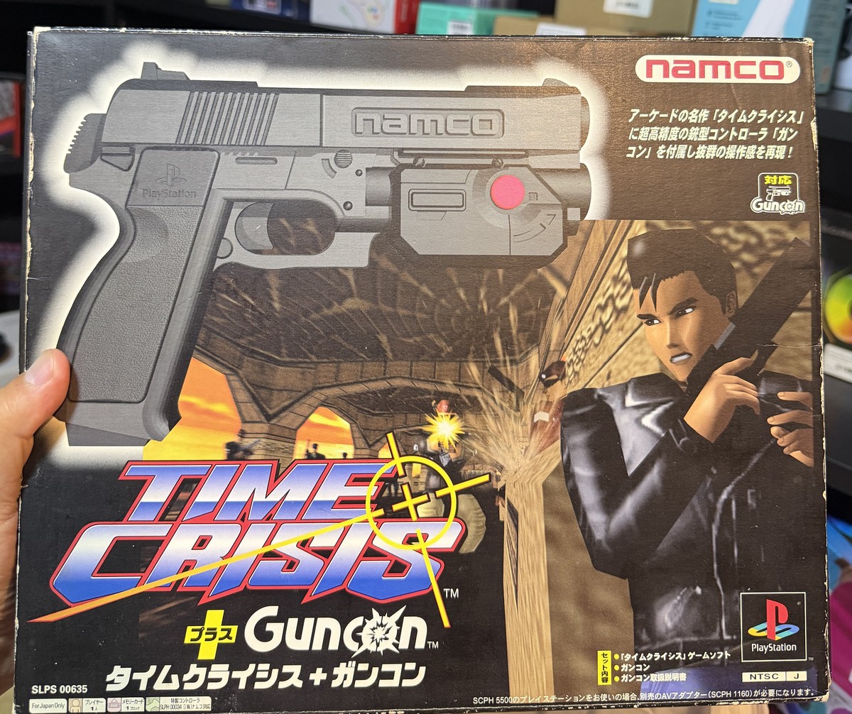 Time Crisis + GunCon (com Pistola) - PS1 (Japonês, Seminovo) - CIB