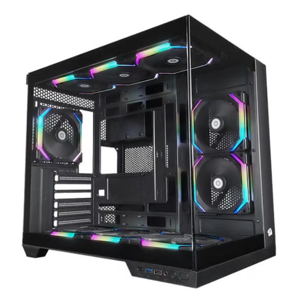 Gabinete Gamer Redragon Wideload Pro Preto - CA-604B-PRO