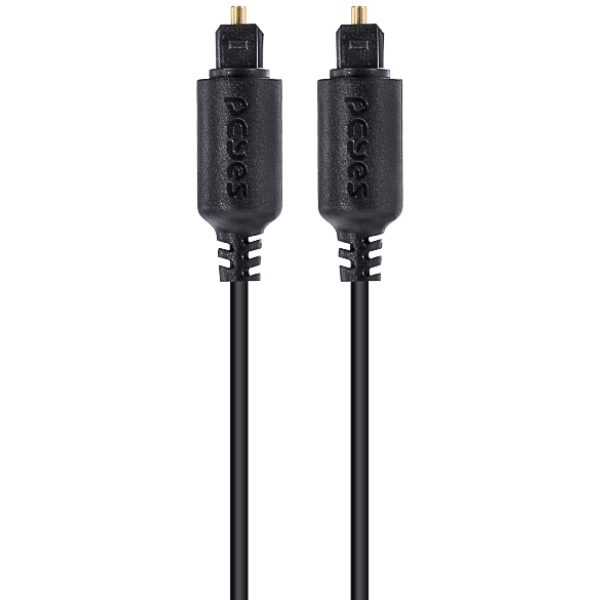 Cabo Óptico PCYes Toslink Macho 1m Preto - POD-1