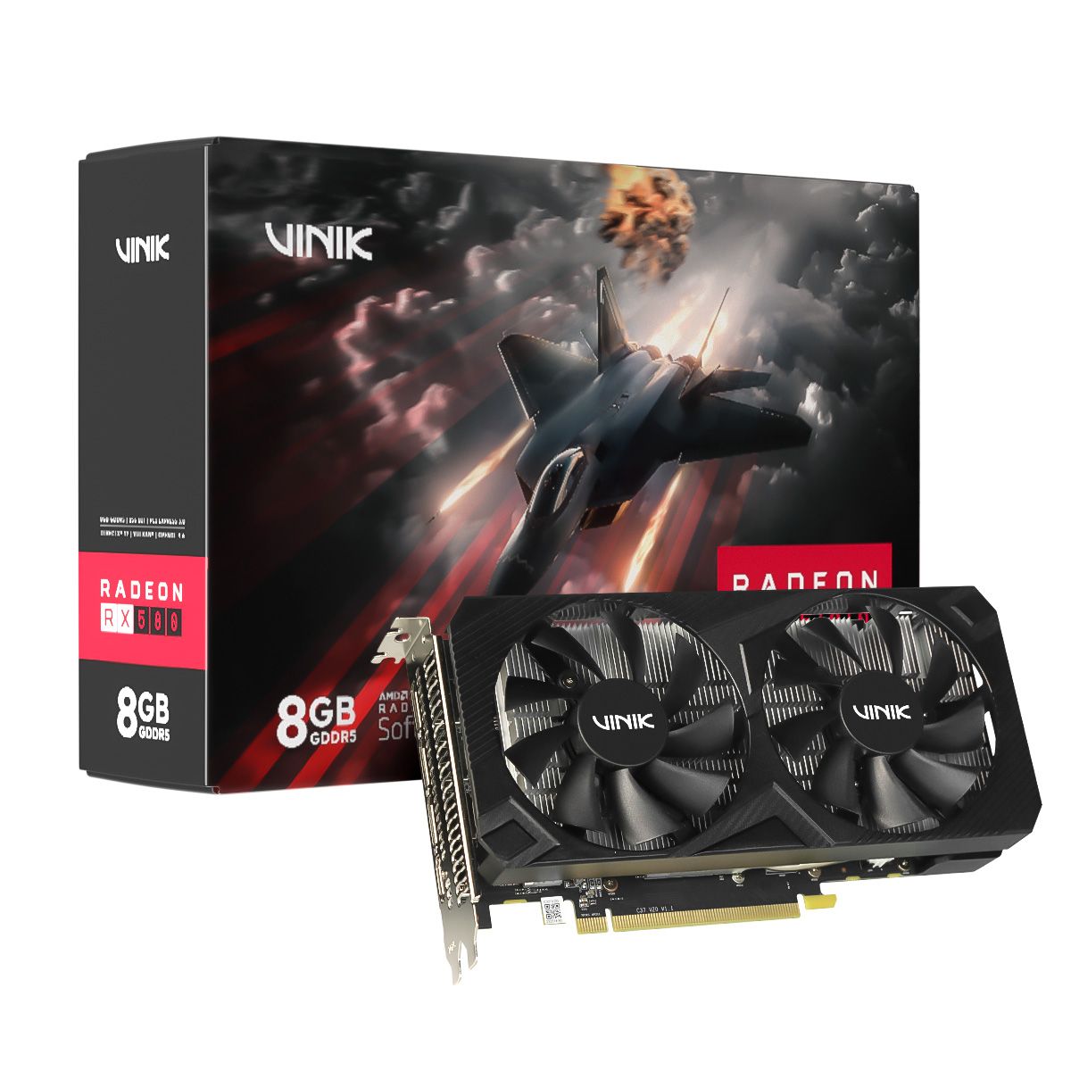 Placa de Video Vinik RX 580, 8 GB, GDDR5, 256 Bits, Dual Fan - GPUVK5808GB2F
