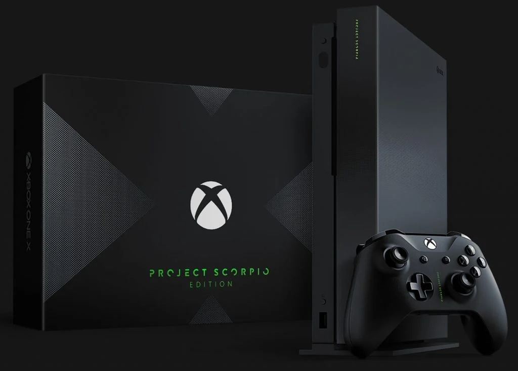 Console Xbox One X 1TB Project Scorpio Edition - Semi Novo (com Caixa)