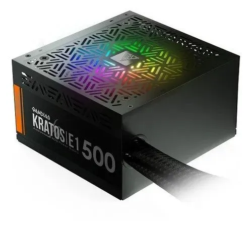 Fonte Gamdias 500W Kratos E1 RGB - GD-Z500ZZZ