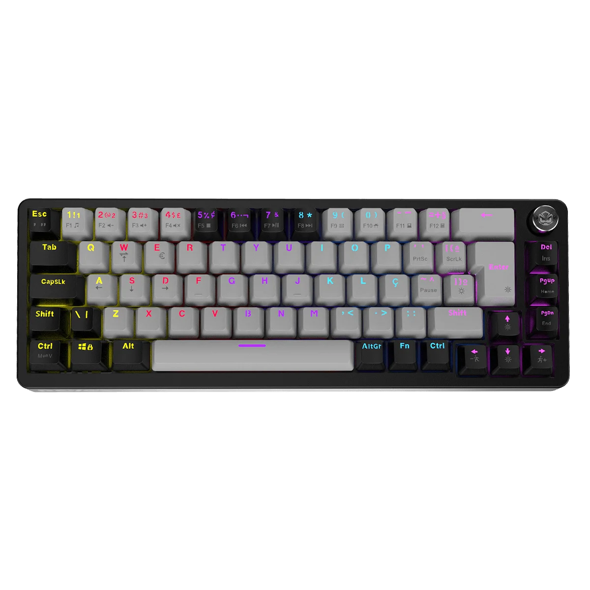 Teclado Gamer PCYes Mecka, Mecanico, Switch Outemu Red, Rainbow, 65%, USB, Preto - TPSHBVBL
