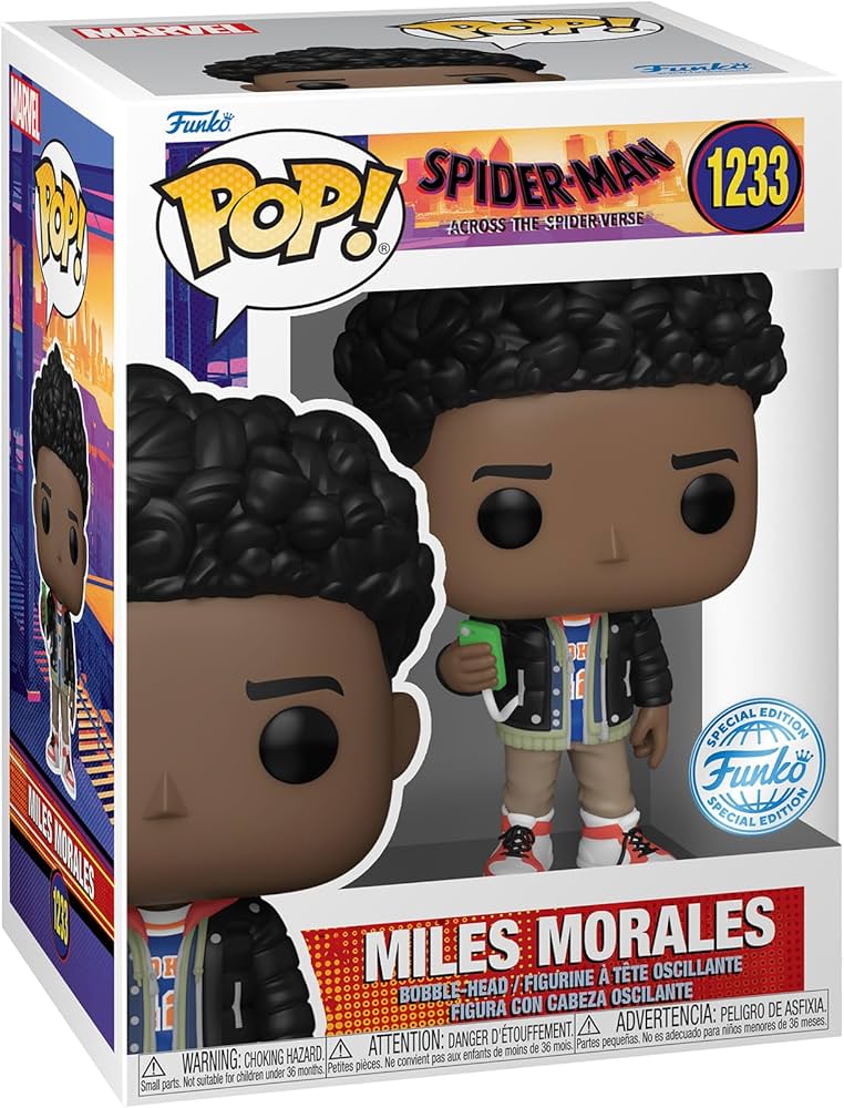 Boneco Funko Pop! Miles Morales - Homem-Aranha: Através do Aranhaverso #1223