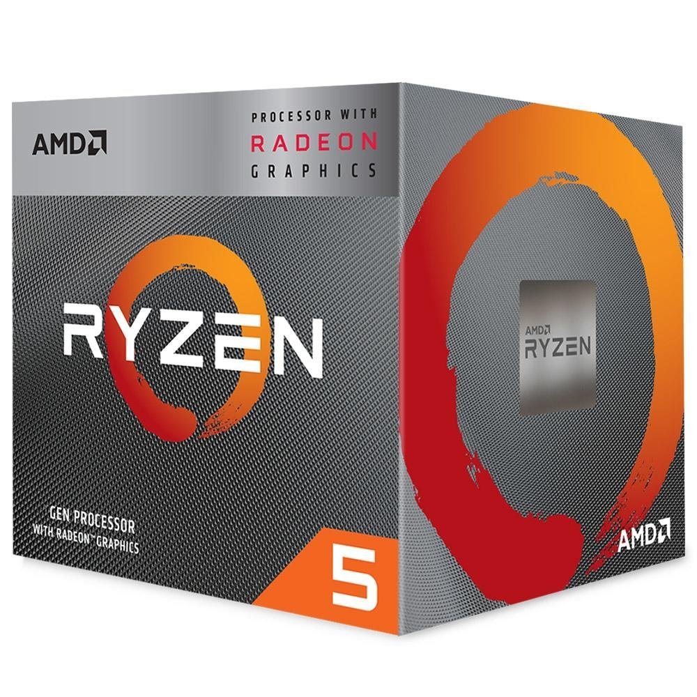 Processador Ryzen 5 3400G AMD AM4 6MB DDR4 - YD3400C5FHBOX