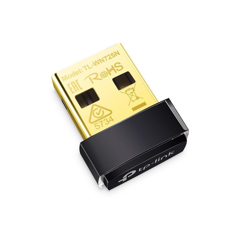 Adaptador Wireless TP-Link Nano 150 Mbps USB Sem fio - TL-WN725N