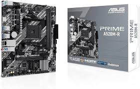 Placa-Mãe ASUS Prime A520M-R AMD AM4 DDR4 Micro-ATX Preto