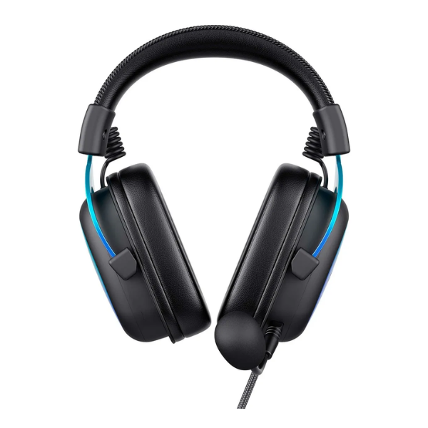 Headset Gamer Havit Gamenote H2002U Pro USB 7.1 53mm Gradient Preto e Azul - HV-H2002U PRO