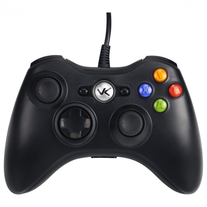Controle Vinik com Fio USB 2,5m para Xbox 360 e PC Preto