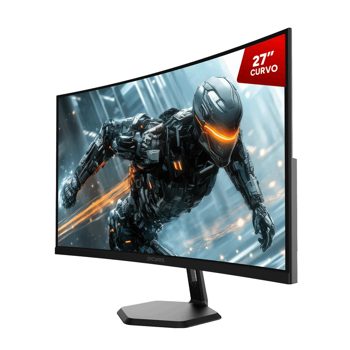 Monitor Gamer PCYes O-Creed O27C, 27 Polegadas, Full HD, 180Hz, 1 Ms, Cruvo, VA, HDMI/DisplayPort, Preto - PMGO27C180BV