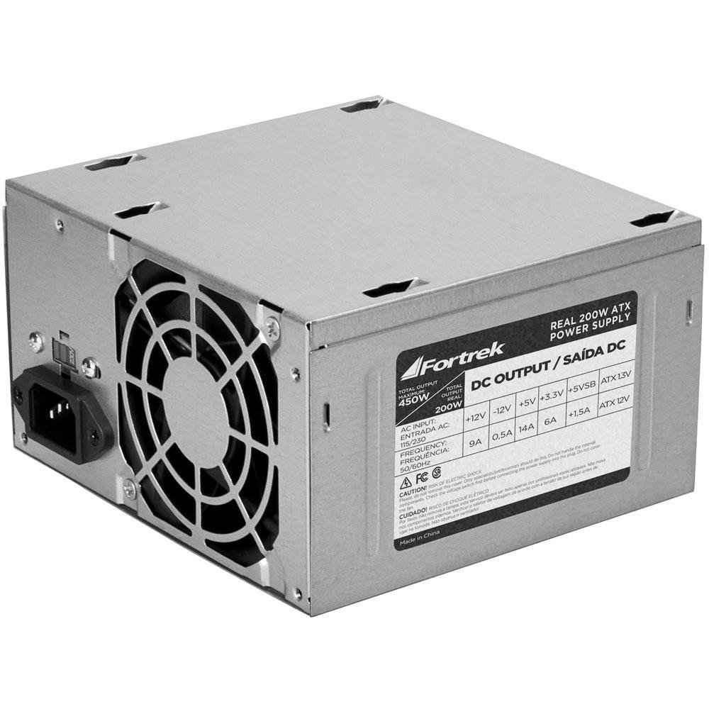 Fonte 200w Fortrek S/Cabo ATx - PWS-2003