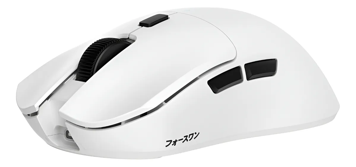 Mouse Force One, Hoku PRO 2, 26.000 DPI, 8K Poling Rate, Sensor PAW 3395, Sem Fio, Branco, FR.MO.HK.04