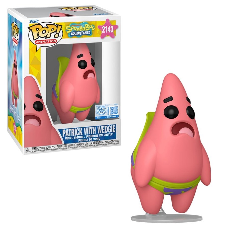 Boneco Funko Pop! Patrick (Cuecão) - Bob Esponja (Exclusivo)