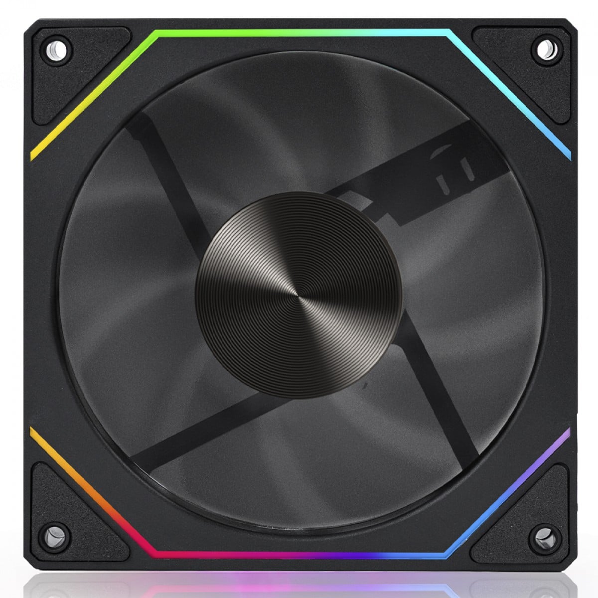 Cooler Fan Round5 Nordwind Reverse Black, ARGB, 120mm, PWM, Preto - R5-NORDWIND-RV-B