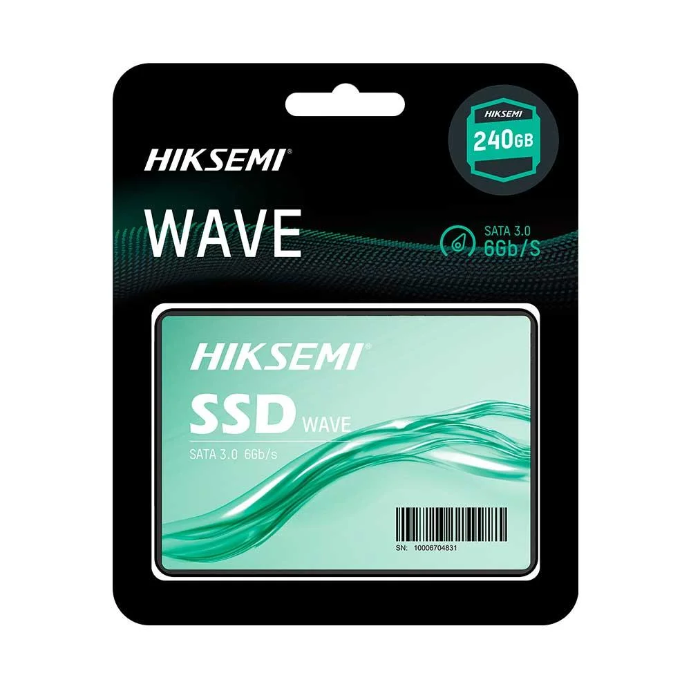SSD Hiksemi 240GB, Hiksemi, 2.5", SATA 3, Leitura 530MB/s - HS-SSD-WAVE(S)/240G