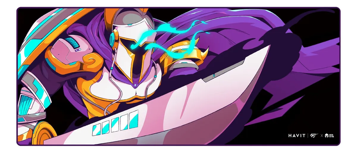 Mousepad Havit Preto E Roxo - Grande Mp862 - V K S
