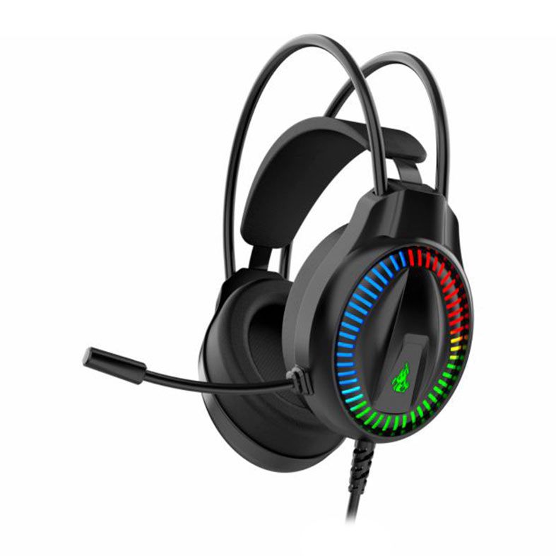 Headset K-Mex, AR89, Drivers de 50mm, Rainbow, Som Surround 7.1, (Virtual), USB, Preto, AR8932SS21PTB0X