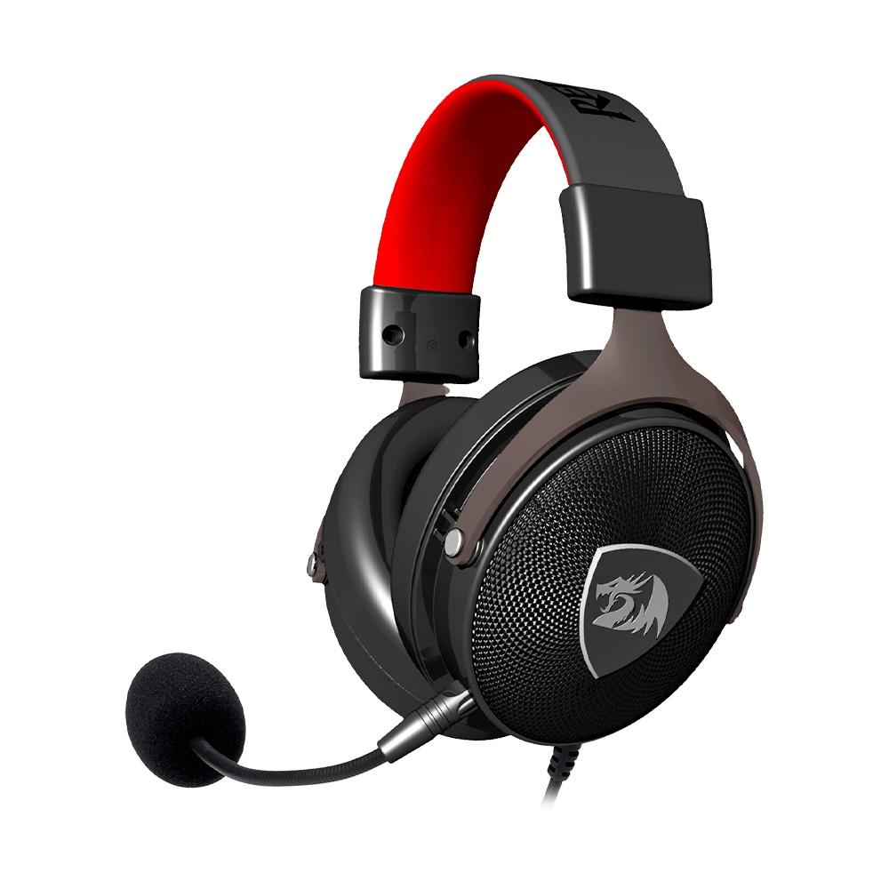 Headset Gamer Redragon Icon 50mm USB/P3 Preto - H520