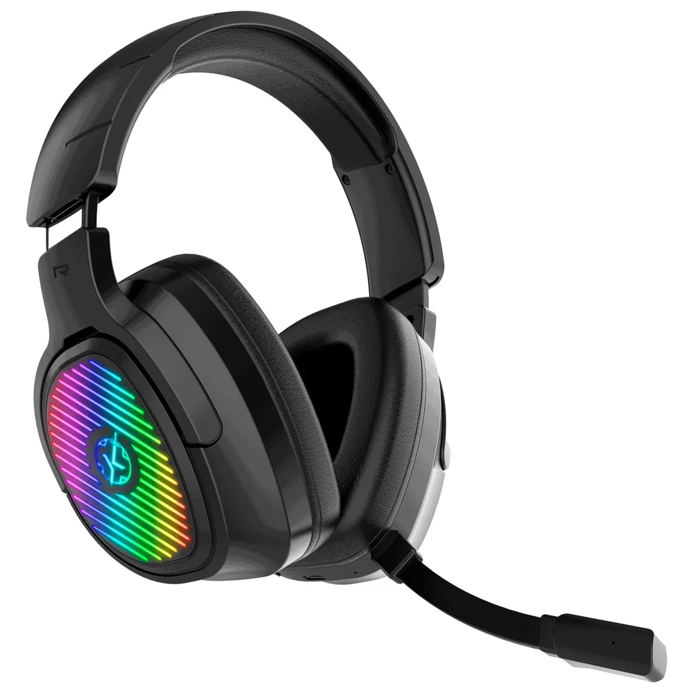 Headset Kalkan Ragnar, RGB, S/ Fio, Bluetooth & USB, Driver de 50mm, 7.1 Virtual Surround, Preto - KLK00023