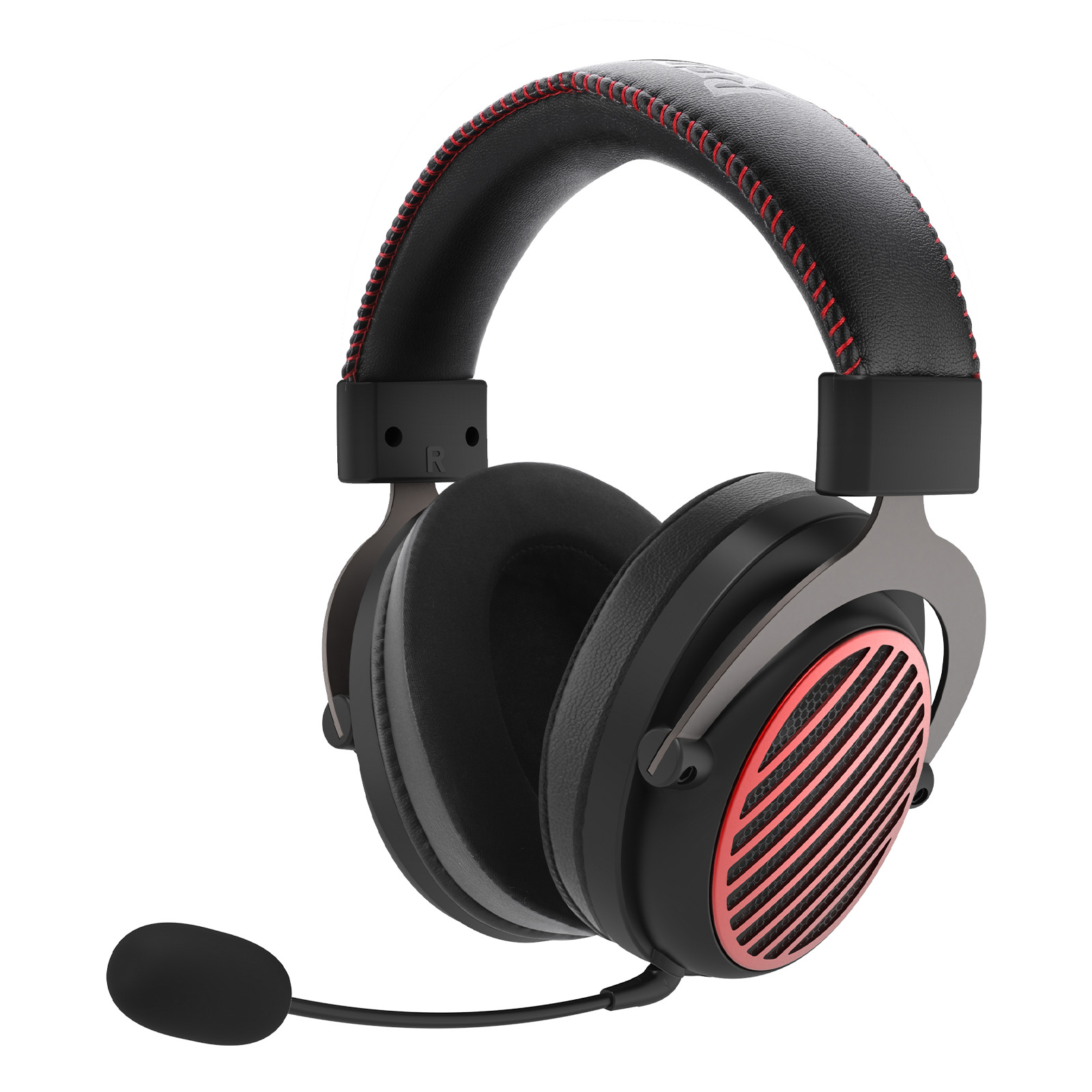 Headset Redragon Luna PRO, S/ Fio, USB & Bluetooth, C/ Microfone Destacavel, Preto e Vermelho | H540-PRO