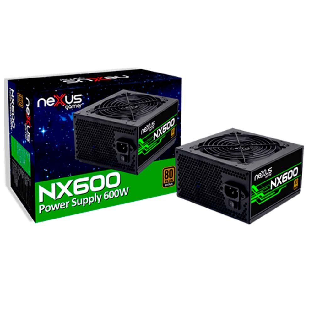 Fonte 600W Nexus PFC Ativo 80 Plus Bronze Preto NX-600