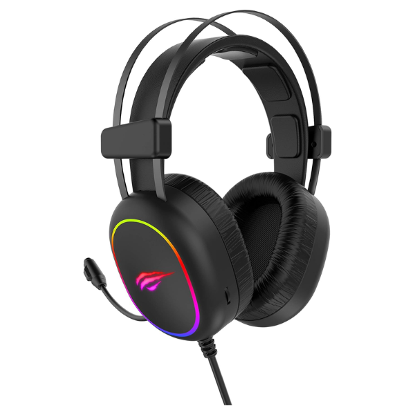 Headset Gamer Havit H2016D com Microfone e LED RGB P2 3.5mm Preto