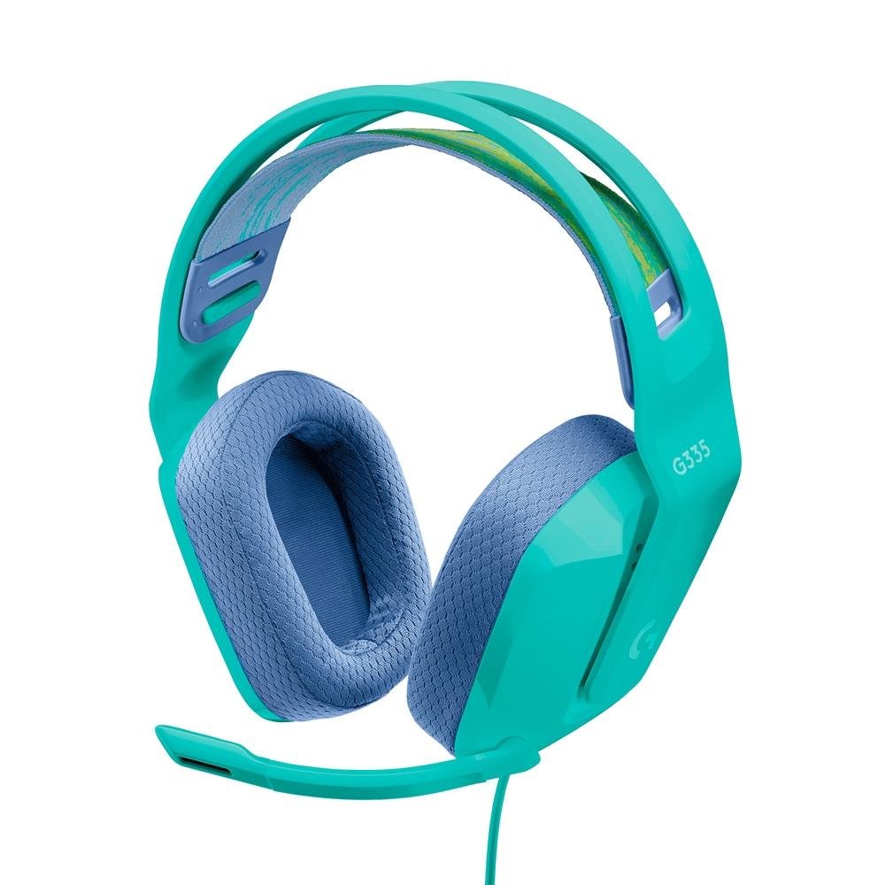 Headset Logitech, G335, P2/P3, 3.5mm, Verde, 981-001023