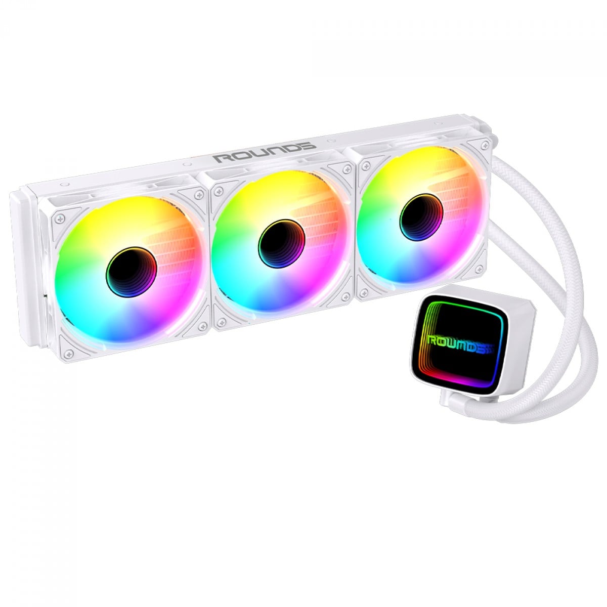 Water Cooler Round5 Eurus White ARGB 360mm - TDP 300W
