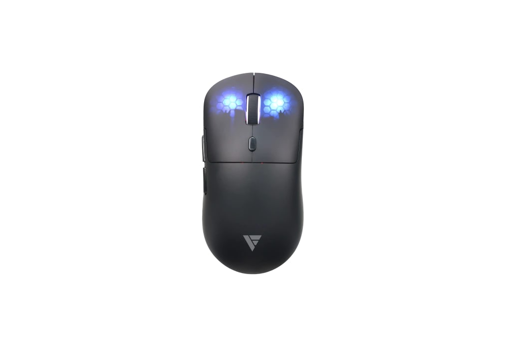 Mouse Gamer Force One Supernova V2, Sem Fio Tri Mode, 12000 DPI, RGB, 71g, Preto