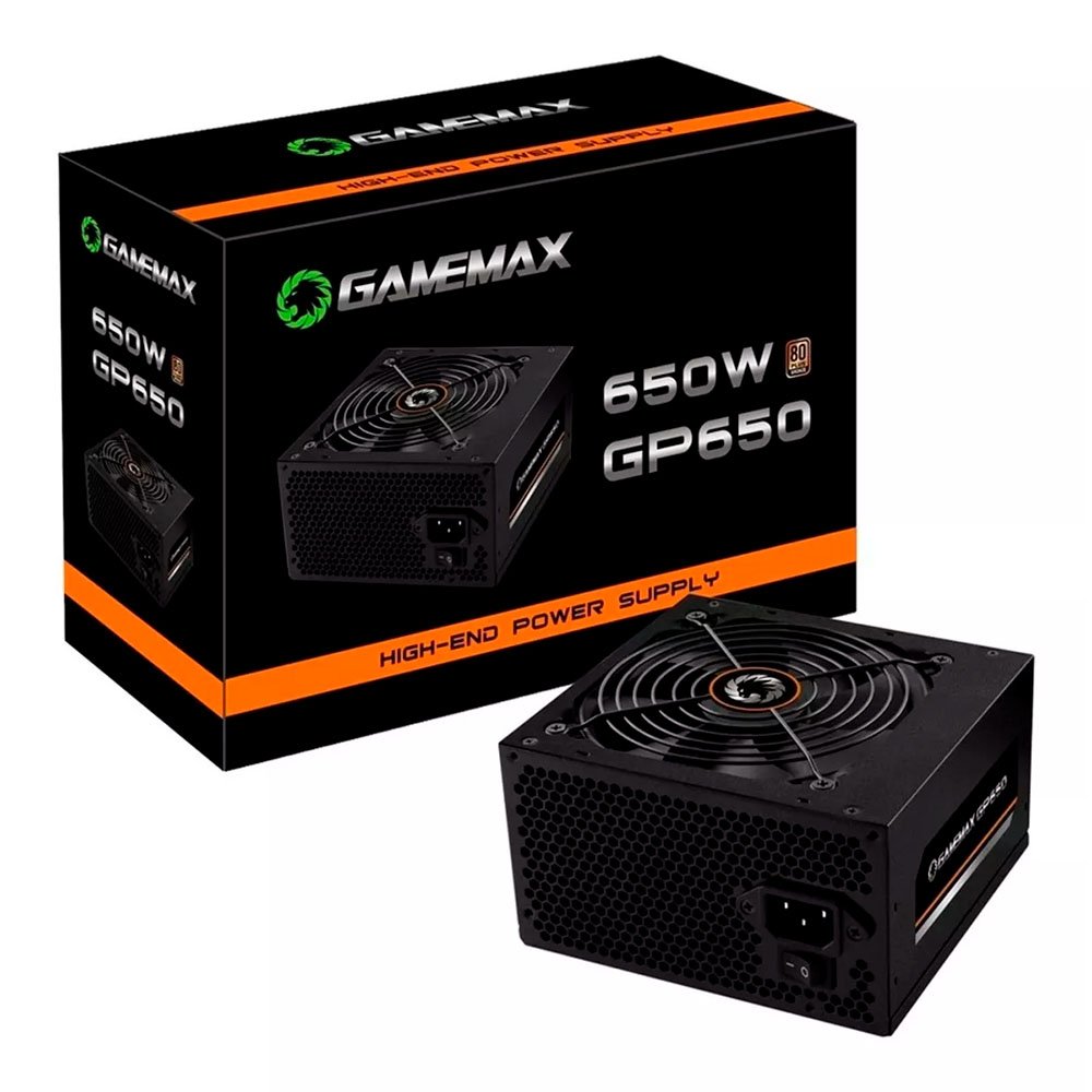 Fonte 650W Gamemax ATX PFC Ativo 80 Plus Bronze - GP650