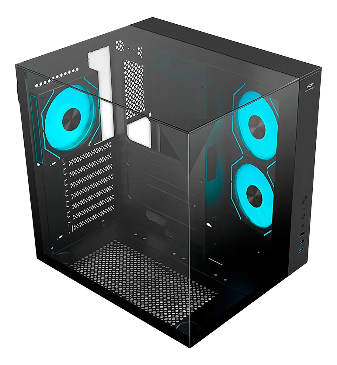 Gabinete Aquarius MT-G950BK Sem Fonte C3Tech Gaming