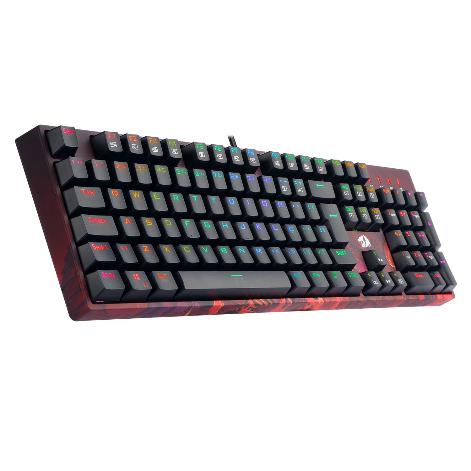 Teclado Gamer Redragon Viserion Infernal Dragon Edition Mecânico RGB