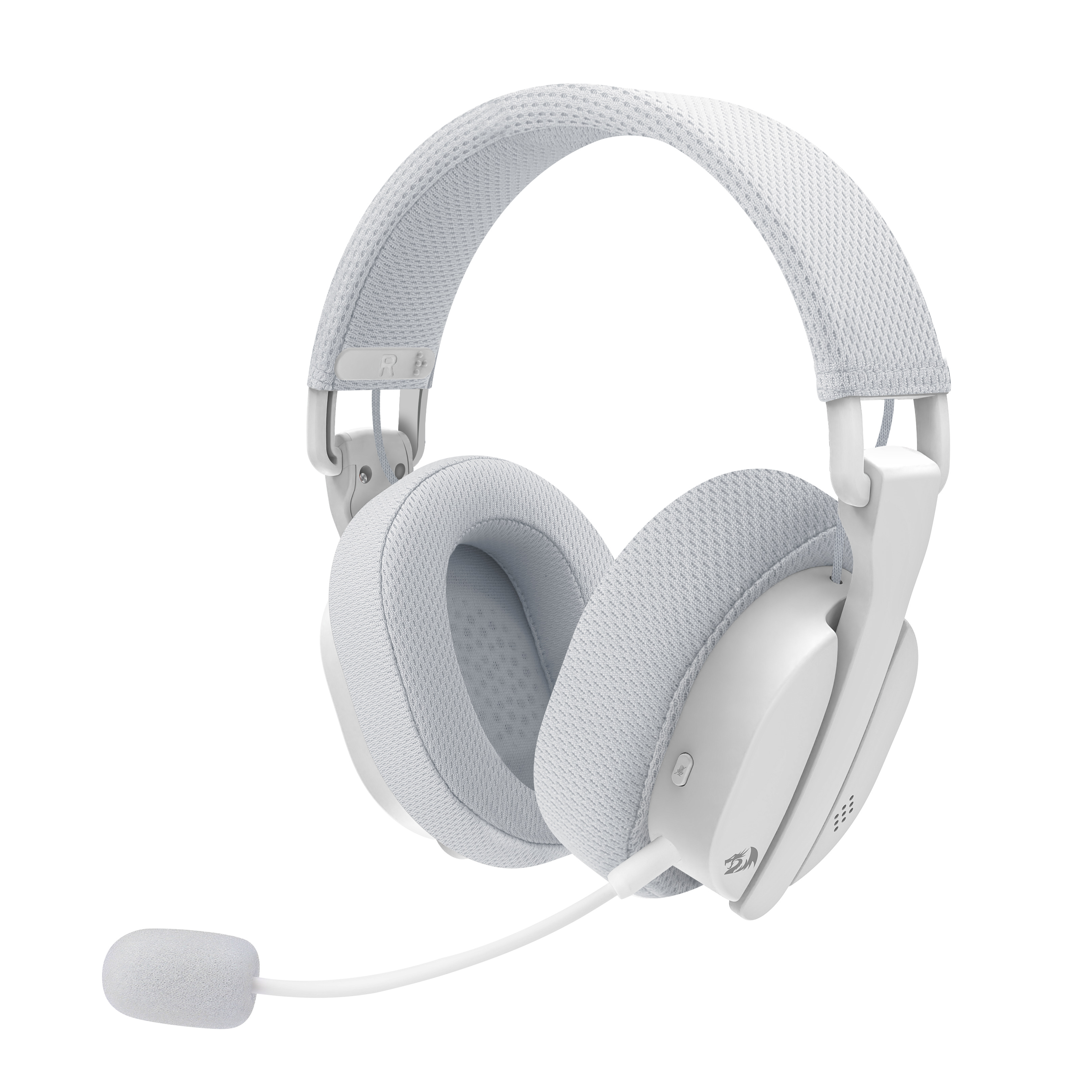 Headset Redragon Luce, Sem Fio, USB & Bluetooth, Super Leve, Microfone Destacavel, Branco - H888W