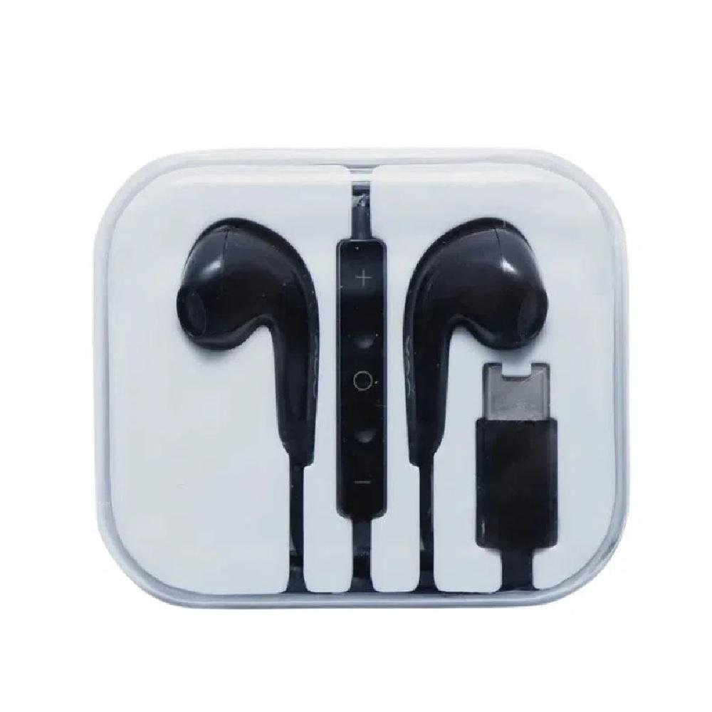 Fone de Ouvido OEX, Tiny, com Microfone, Tipo-C, Preto, FN209