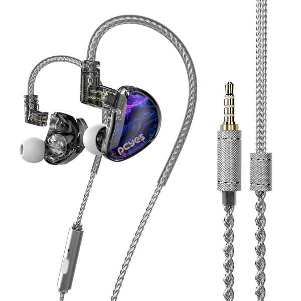 Fone de Ouvido Gamer Pcyes Intra Auricular Nebulla Driver 10mm com Microfone - FPN1DD