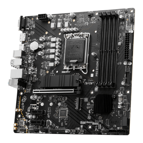Placa Mãe MSI Pro Intel LGA 1700 DDR4 MATx M2 VGA HDMI DISPLAYPORT - B760M-P