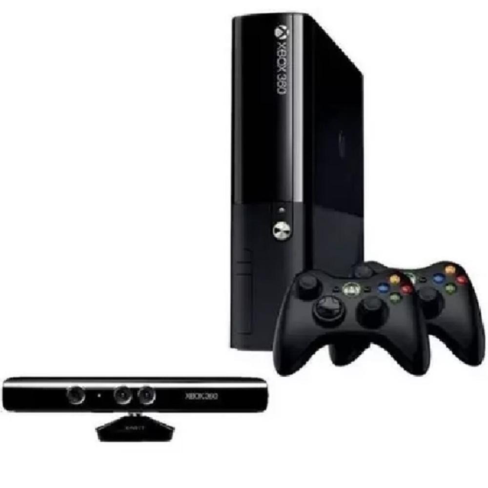 Console Microsoft Xbox 360, Desbloqueado, Aurora, C/ Kinect, C/ 2 Controles (Semi-Novo)