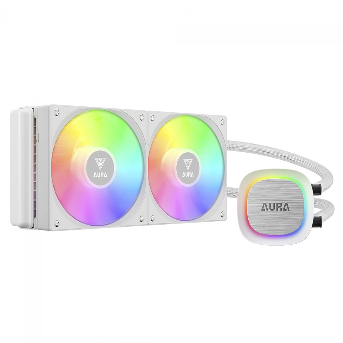 Water Cooler Gamdias, Aura GL240 V2, 240mm, RGB, Intel & AMD, Branco