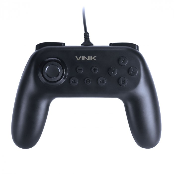 Controle para Nintendo Switch, Vinik, NS Preto, C/ Fio, 107865
