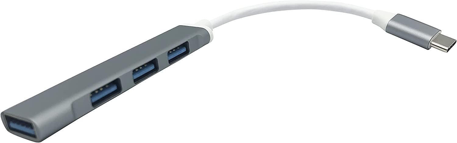 HUB USB C, OEX, 4 portas, USB-C, HB104, Chumbo